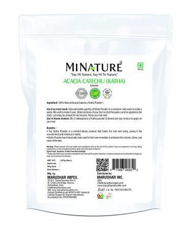 Natural Katha Powder - Acacia Catechu for Hair Conditioning | 227g | Hair Mask with No Additives | Pure Katha Powder for Healthy Hair - Buy Online on GoSupps.com