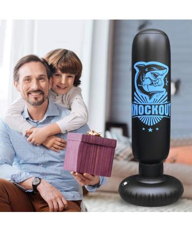 Kids Inflatable Punching Bag with Stand & Gloves | Freestanding Boxing Bag - Buy Online on GoSupps.com