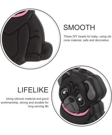 SEWACC 10pcs Cute Animal Dog Silicone Loose Beads - Teething Beads for Crafts - Buy Online on GoSupps.com