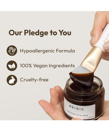 Buy BEIGIC Correcting Facial Mask - Korean Pore Tightening Vegan Skincare with Coffee Bean & Coconut Oil - Moisturizing Exfoliating Face Mask (2.36 Fl. Oz) - International Shipping Available - Buy Online on GoSupps.com