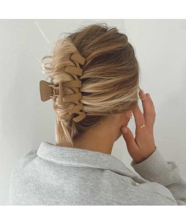 SuPoo Large Matte Hair Claw Clips for Thick Hair - Strong Hold Jumbo Jaw Clips for Women - Hair Accessories in Matte Colors - Buy Online on GoSupps.com