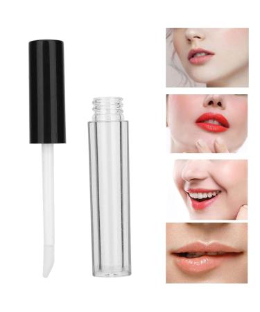 10 Pack 1.5ml Transparent Lip Gloss Tubes - Refillable DIY Lip Balm Containers with Rubber Inserts - Black - Buy Online on GoSupps.com