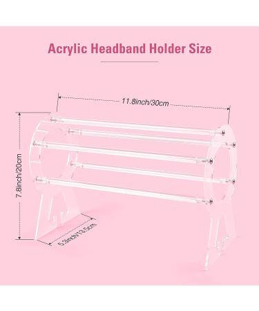 Suneerplay Clear Acrylic Headband Holder Organizer Stand for Women and Girls - Buy Online on GoSupps.com