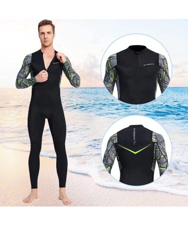 Dive Skin Full Body Swimsuit Rash Guard Wetsuit | Quick Dry UV Protection | Men Black 3X-Large - Buy Online on GoSupps.com
