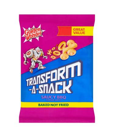 Golden Wonder Transfrom-A-Snack Saucy BBQ Flavour Snacks 30g-Food