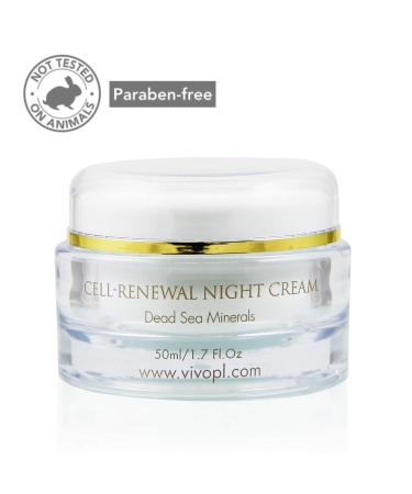 Vivo Per Lei Dead Sea Night Cream - Anti-Aging Moisturizer for Youthful Skin | 1.7 Fl Oz Shea Butter Night Cream - Buy Online on GoSupps.com