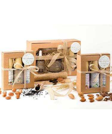 RITUAL Box - Authentic Black Soap Ritual Argan Oud Argan Oil "Anti-cellulite" Horsehair Glove - Organic - Natural - Sublimating Care - Vegan Plant-Based - Gift Idea - THE NATURALS (French Brand) - Buy Online on GoSupps.com