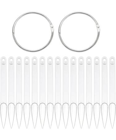 Beaupretty Stiletto Nail Sticks - 100pcs Fan-shaped Nail Display Tips with Metal Ring (Transparent) - Buy Online on GoSupps.com