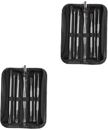 FOMIYES 14 Pcs Comedone Extractor Pimple Tools Blackhead Removal Extractor Tools Stainless Steel - Buy Online on GoSupps.com