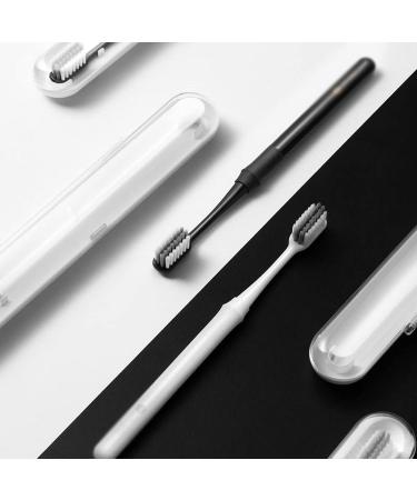 Suicra Portable Compact Toothbrush - Small Head & Rubber Care Agent Ideal for Home Use (White) - Buy Online on GoSupps.com