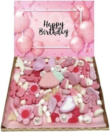 Happy Birthday Gift Pick n Mix pink 300g Sweets Selection Box Sweet Hamper Present Birthday 13th 16th 18th 21st 30th 40th 50th 60th - Buy Online on GoSupps.com