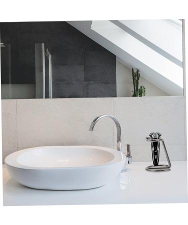 PopetPop 1st Razor for Men - Vertical Shaving Stand & Organizer - Gray Bathroom Tool (7x5.5x4.5cm) | International Shipping - Buy Online on GoSupps.com