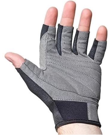NeoSport 1.5mm 3/4 Fingerless Neoprene Gloves - Unisex Design for Biking and Sailing - Black, X-Large - Buy Online on GoSupps.com