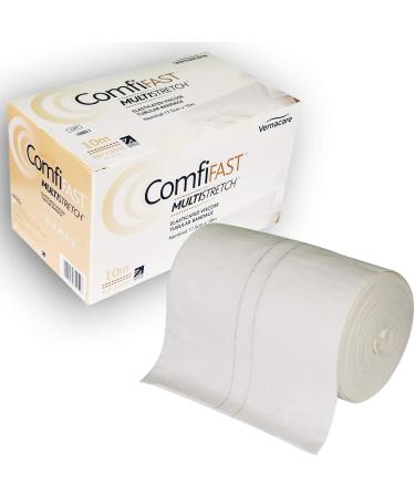 Comfifast Elasticated Multistretch Tubular Viscose Bandage - for Adult Trunk Beige Line 17.5cm (for Limb Circumference 50-120cm) - 10m Roll Beige Line - (17.5cm) x 10m