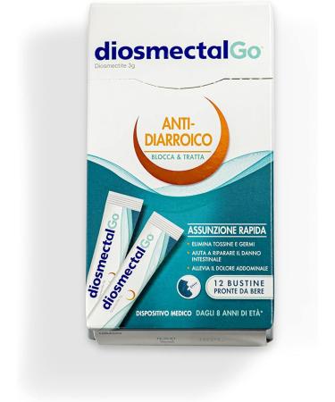 Ipsen Consumer HealthCare Diosmectal Go Diosmectitis diarrhea for adults and children over 8 years 12 single doses based on diosmectitis 3 g medical device stops and treats diarrhea relieves pain recovers - Buy Online on GoSupps.com