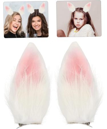 minkissy 1 Pair Bunny Ear Hair Clip Bunny Ears Headwear Rabbit Dress Prop Rabbit Cosplay Prop Bunny Accessories for Women Bunny Ears Hair Clips Bunny Ears Hood Miss Unique Rabbit Suit Plush - Buy Online on GoSupps.com
