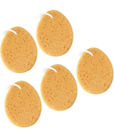 NOLITOY 5pcs Natural Bath Sponge Set | Exfoliating Loofah Pouf & Honeycomb Shower Mitt | Ideal for Adults & Babies | International Shipping Available - Buy Online on GoSupps.com