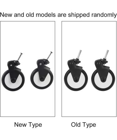 Spyminpoo Universal Stroller Replacement Wheels - Rubber Wheels for Yoya/Vovo & Toddler Strollers - Front & Rear Wheel Options - Buy Online on GoSupps.com