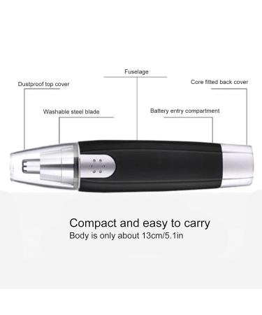 Professional Portable Nose Hair Trimmer - Silent & Painless Electric Remover for Men | International Shipping - Buy Online on GoSupps.com