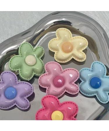 Shinycome Floral Hair Clip Resin Hair Accessory Flower Hair Barrettes Resin Flower Hair Hairpin for Girls Woman Teen Purple - Buy Online on GoSupps.com