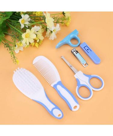 TOPINCN Baby Grooming Kit - Anti-Scratch Colorful 6Pcs Nail Kit for New Parents - Blue - Buy Online on GoSupps.com