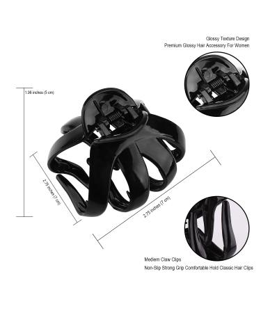 4PCS Extra Large Hair Clips for Thick Hair - Big Octopus Hair Clip for Women Girls - Premium Strong Hold Hair Claw Clips in Black, Red, Yellow & Transparent - Buy Online on GoSupps.com