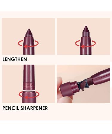 WGUST Matte Crayon Lipstick with Free Sharpener - Long Lasting Waterproof Lipstick Pencil in Peony #05 - Lip Makeup Gift For Ladies - 1PC - Buy Online on GoSupps.com