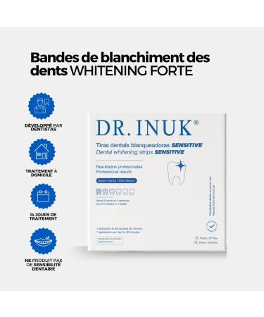 PROFESSIONAL SENSITIVE Teeth Whitening Strips - 14 Gentle Teeth Whitening Applications Peroxide and Acid Free - Made in Spain - Reduces up to 6 Shades in 4 Weeks - Buy Online on GoSupps.com