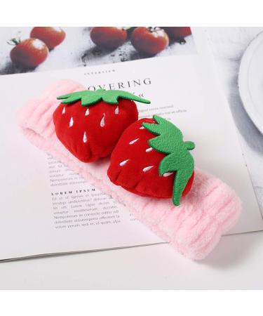 Cute Strawberry Headband Set for Teensery - Soft Elastic Hair Bands for Spa, Yoga, and Sports - Hair Accessories for Women and Girls - Buy Online on GoSupps.com