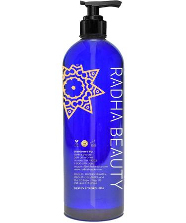 Radha Beauty Castor Oil 16oz - 100% Pure, Cold Pressed, Hexane Free - For Eyelashes, Eyebrows, Hair Growth - Lash Serum, Brow Treatment - Buy Online on GoSupps.com