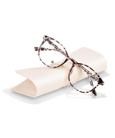 FONHCOO blue light filter glasses women TR90 blue light glasses without container super light anti-fatigue computer glasses gaming safety glasses (turtle)