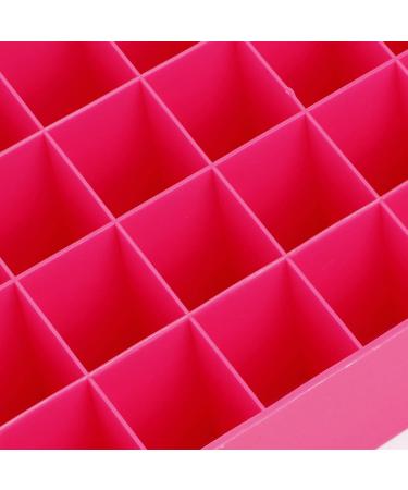 36-Grids Pink Lipstick Rack Container | Makeup Storage Box for Desktop | Optimized Lipstick Organizer - Buy Online on GoSupps.com