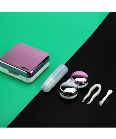 Buy Koulate Lens Box - Reflective Cover Contact Lens Case Set Travel Kit (Cute Color 2) - Fast International Shipping - Buy Online on GoSupps.com