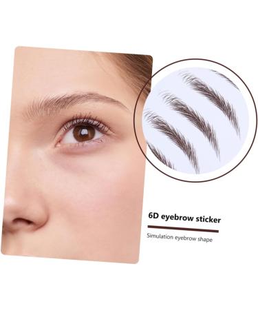 FRCOLOR 8 Pcs Eyebrow Stickers Waterproof Makeup Fake Eyebrow 6d Hair-like Eyebrows Stickers Modify Applique - Buy Online on GoSupps.com