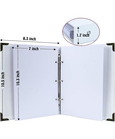 Vienrose 8.5x11 Inch Hardcover Photo Album Scrapbook with DIY Kit - 60 Pages, Ideal for Anniversary, Wedding, Friends & Kids - White Paper, 3 Rings - Unique Gift Idea - Buy Online on GoSupps.com