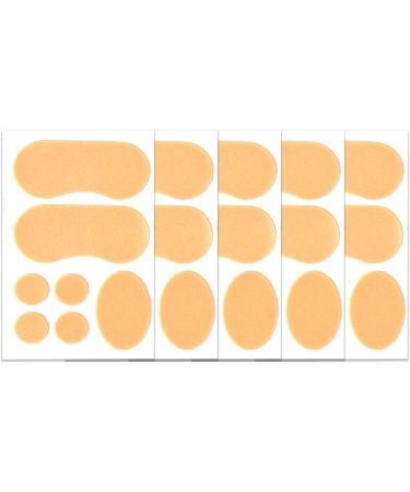 Moleskin Foot Care Tape Patches - Waterproof Soft Foam Sticker for Chafing Pain Relief and Blister Prevention - 15 Sheets (7pcs Each) - Buy Online on GoSupps.com