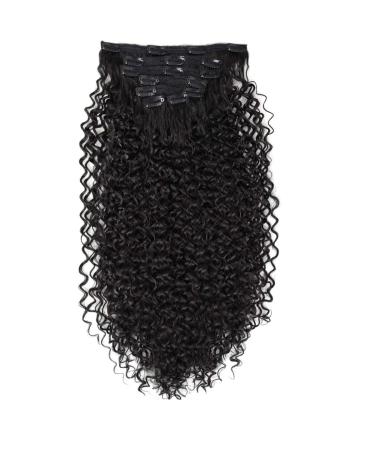 BHF 26 inch Kinky Curly Clip In Hair Extension - 140g Double Weft Full Head Synthetic Hair Extensions for Women - Japanese Heat Resistance Fiber - 7 Pieces (Curly-2) - Buy Online on GoSupps.com