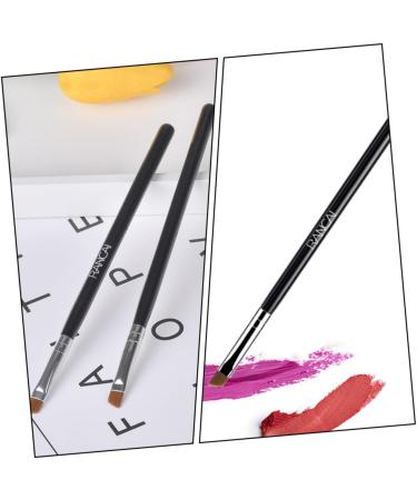 FOMIYES 10 Pcs Makeup Brush Eyebrow Brush Eye Brush Eyeliner Brush Makeup Eyeliner Wand Girl Oblique Head 16x0.7cmx2pcs Blackx2pcs - Buy Online on GoSupps.com