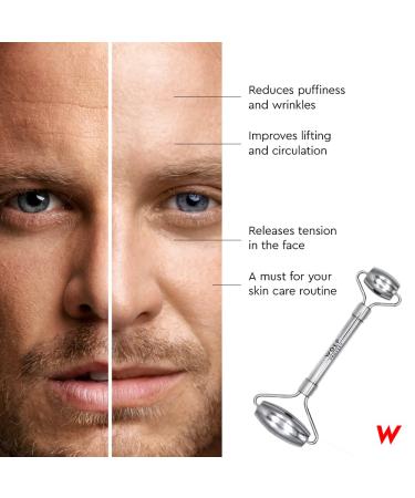 Buy Wolf Project Stainless Steel Face Roller | Reduce Puffiness & Massage Face Neck & Eyes | International Shipping Available - Buy Online on GoSupps.com