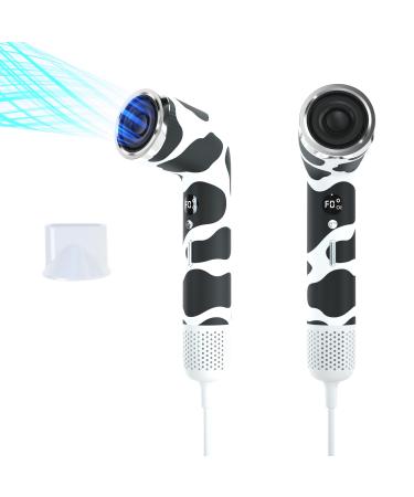 Professional Hair Dryer | 110 000 RPM Fast Drying | 100M Negative Ions for Smooth Shiny Hair | 4 Heat & 3 Speed Settings | Lightweight & Travel-Friendly | Anti-Frizz & Heat Protection Cow Blow