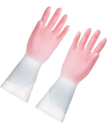Household Gloves Durable Waterproof Latex Household Gloves Wide Application for Shopping Malls Medium Pink - Buy Online on GoSupps.com