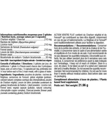 NUTRIEXPERT Effiness Flat Stomach Action - Reduces Bloating and Heaviness - Digestive Wellness - Food Supplement with Natural Plant Extracts - Pack of 2 Products - Buy Online on GoSupps.com