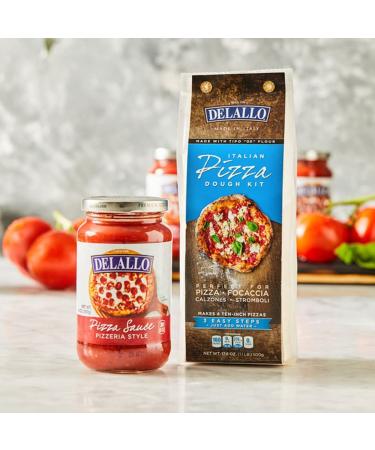DeLallo Classic Pizzeria-Style Pizza Sauce 14oz Jar - 12-Pack | Authentic Italian Flavor - Buy Online on GoSupps.com