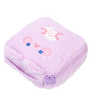 Combination plush storage pocket ladies tie storage bag women tapes bag large capacity menstrual tapes bag upholstery pocket women period pocket