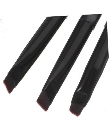 Baluue 3pcs Eyeliner Brush Eyebrow Brush Makeup Make up Brush Eyeliner Tool Plastic Handle Black - Buy Online on GoSupps.com