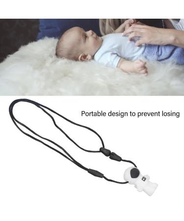 Baby Teething Pendant: Safe Silicone Necklace to Reduce Anxiety and Soothe Baby's Gums (White) - Buy Online on GoSupps.com