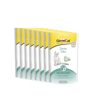 GimCat Denta Tabs - Functional cat snack supports dental care - Pack of 8 (8 x 40 g) - Buy Online on GoSupps.com