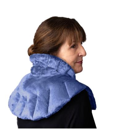 Herbal Concepts Neck and Shoulder Hot and Cold wrap Aromatherapy with 12 Herbs Wheat and Flax Seed for Weight Stress and Pain Relief  Slate Blue - Buy Online on GoSupps.com