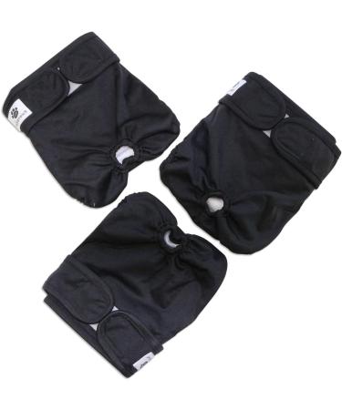 Hisprout Female Dog Diaper - Reusable Washable Durable Pants for XS Black Dogs | International Shipping Available - Buy Online on GoSupps.com