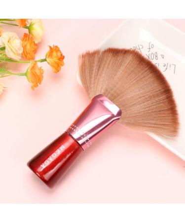 POPETPOP Powder Brush Fan Highlighter Brush Face Powder Hair Brush Makeup Foundation Brush Large Neck Duster Brush Cosmetics Brush Hair Cutting Brush Miss Headband Mineral Wooden 20x4x16cm Brown - Buy Online on GoSupps.com